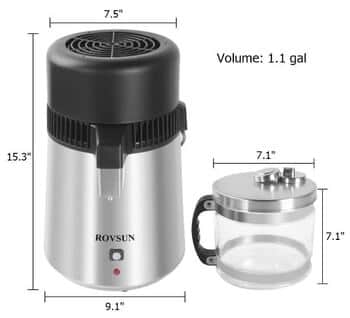 ROVSUN 4L Countertop Water Distiller Machine