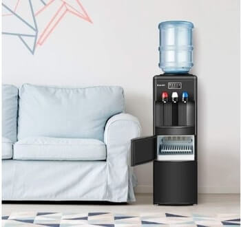 Costway 2-in-1 Water Cooler Dispenser with Built-in Ice Maker